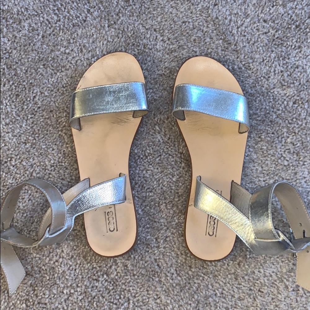 Silver sandals